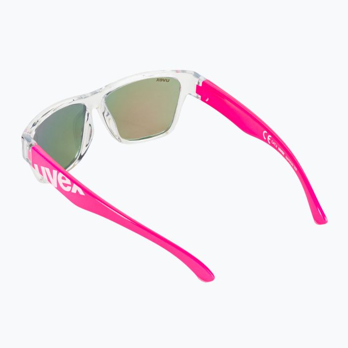 Okulary przeciwsłoneczne dziecięce UVEX Sportstyle 508 clear pink/mirror red 2