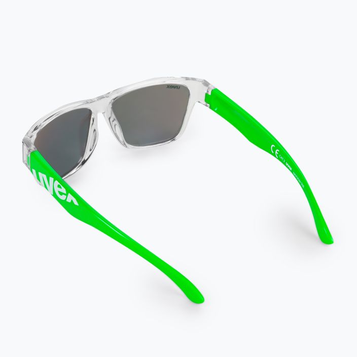 Okulary przeciwsłoneczne dziecięce UVEX Sportstyle 508 clear green/mirror green 2