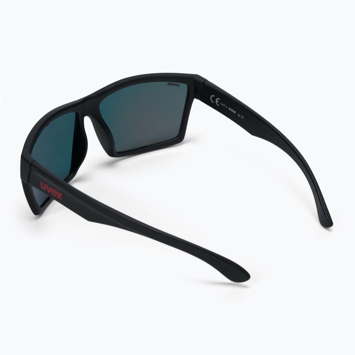 Okulary przeciwsłoneczne UVEX Lgl 29 black mat/mirror red 2
