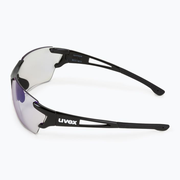 Okulary przeciwsłoneczne UVEX Sportstyle 803 Race V black/variomatic litemirror blue 4