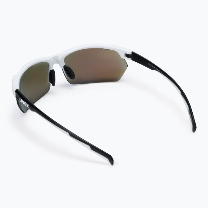 Okulary przeciwsłoneczne UVEX Sportstyle 114 Set white black mat/mirror blue/litemirror orange/clear 2