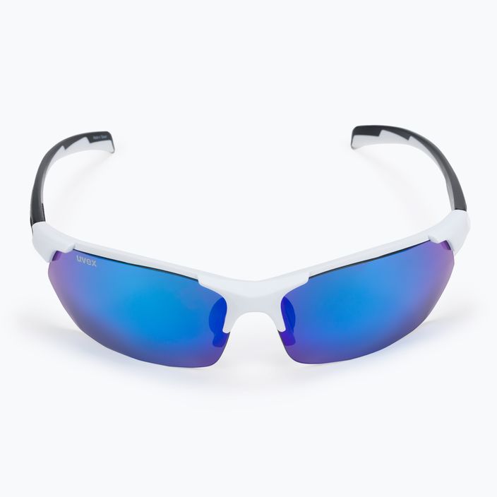 Okulary przeciwsłoneczne UVEX Sportstyle 114 Set white black mat/mirror blue/litemirror orange/clear 3