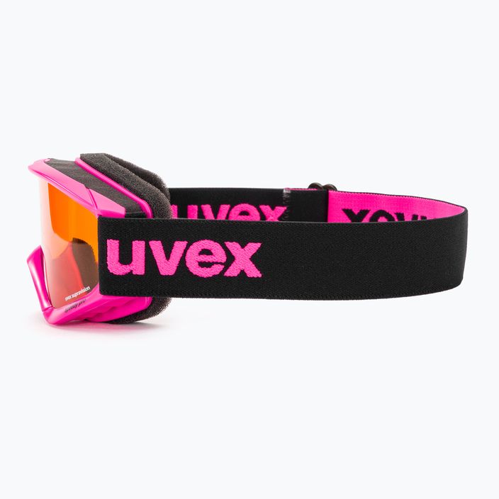 Gogle narciarskie dziecięce UVEX Speedy Pro pink/lasergold 4
