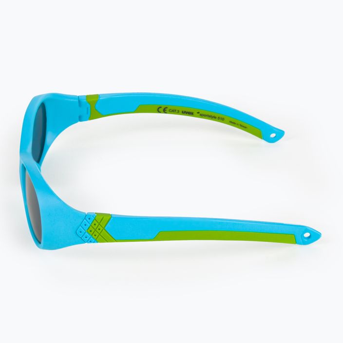 Okulary przeciwsłoneczne dziecięce UVEX Sportstyle 510 blue green mat/smoke 4