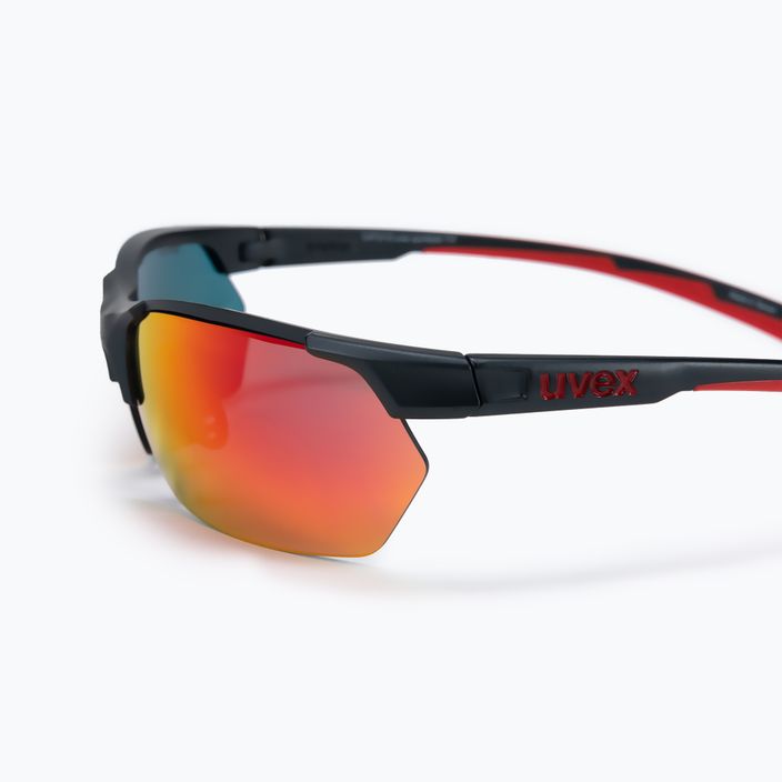Okulary przeciwsłoneczne UVEX Sportstyle 114 Set grey red mat/mirror red/litemirror orange/clear 4
