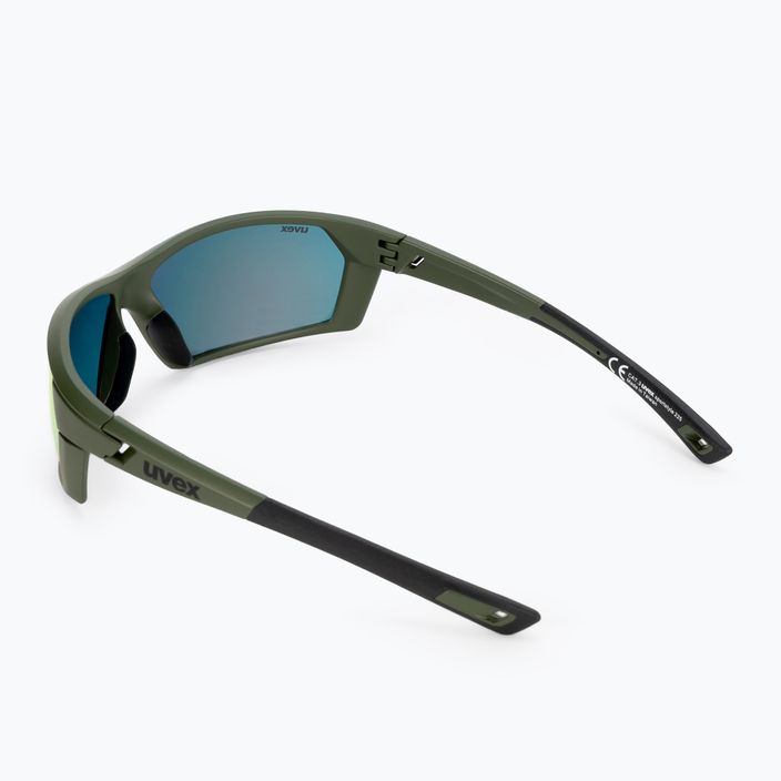 Okulary przeciwsłoneczne UVEX Sportstyle 225 olive green mat/mirror silver 2