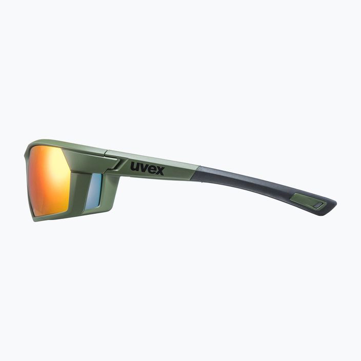Okulary przeciwsłoneczne UVEX Sportstyle 225 olive green mat/mirror silver 7