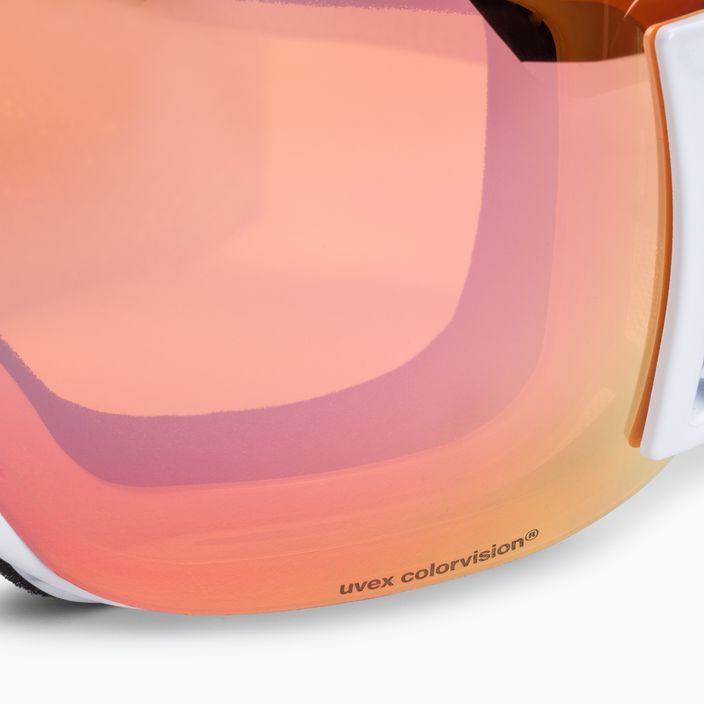 Gogle narciarskie UVEX Downhill 2000 S CV white/mirror rose colorvision orange 5