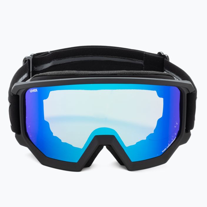 Gogle narciarskie UVEX Athletic CV black mat/mirror blue colorvision green 2
