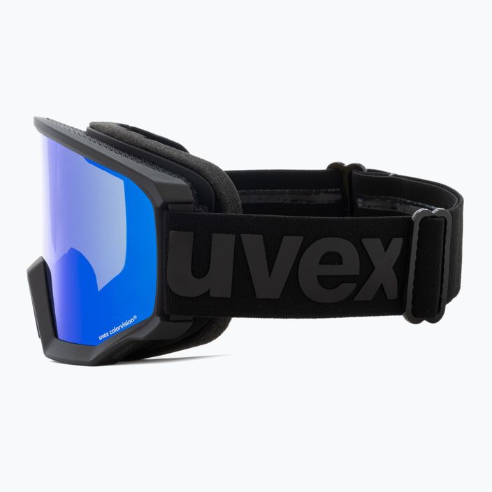 Gogle narciarskie UVEX Athletic CV black mat/mirror blue colorvision green 4