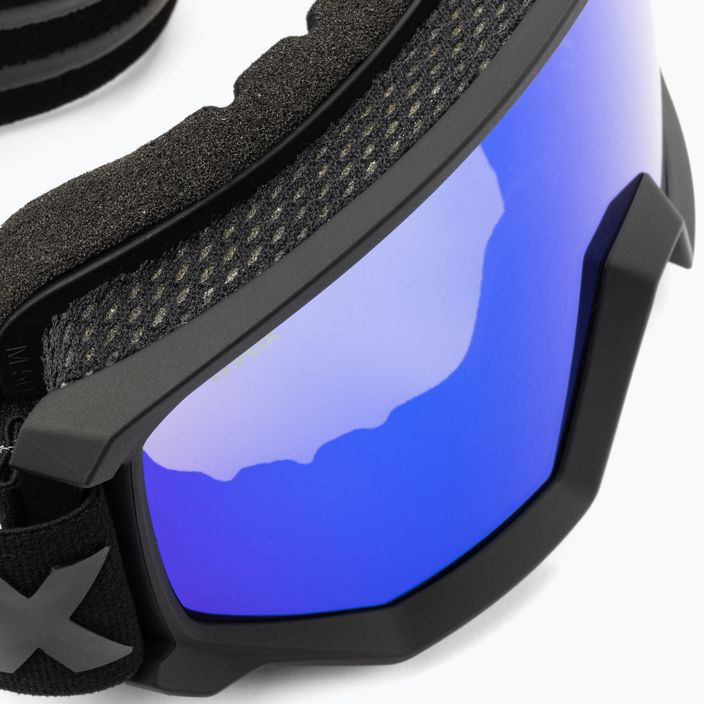 Gogle narciarskie UVEX Athletic CV black mat/mirror blue colorvision green 5