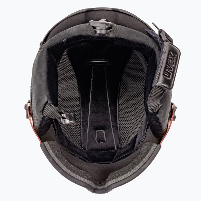 Kask narciarski damski UVEX Hlmt 600 visor black/matte 5