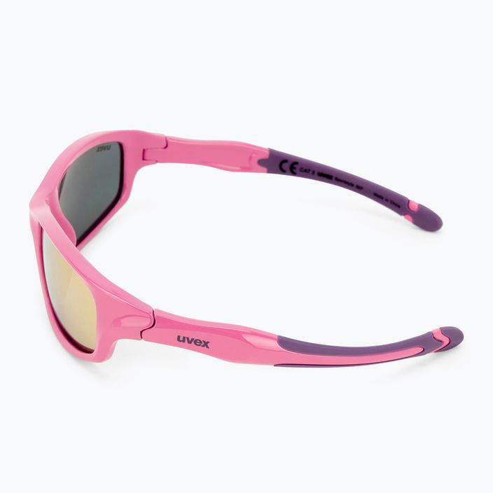 Okulary przeciwsłoneczne dziecięce UVEX Sportstyle 507 pink purple/mirror pink 4