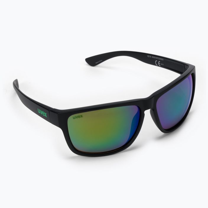 Okulary przeciwsłoneczne UVEX Lgl 36 CV black mat/colorvision mirror green