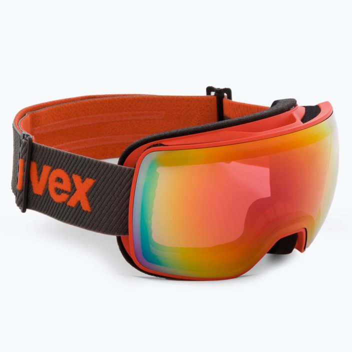 Gogle narciarskie UVEX Compact FM orange mat/mirror rainbow rose