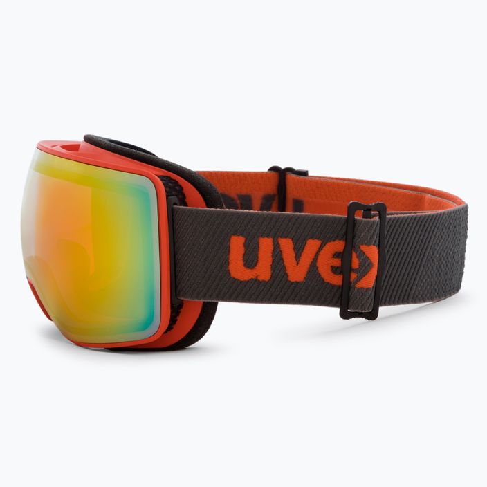 Gogle narciarskie UVEX Compact FM orange mat/mirror rainbow rose 4