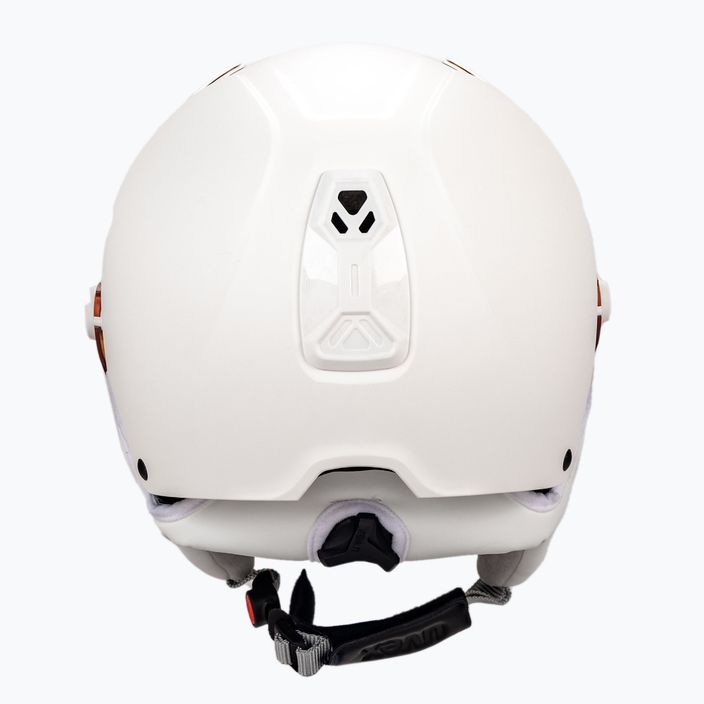 Kask narciarski UVEX Hlmt 600 visor all white mat 3