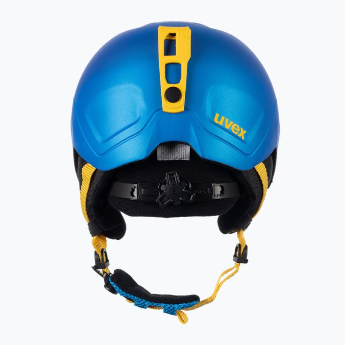 Kask narciarski dziecięcy UVEX Heyya Pro blue/yellow mat 3