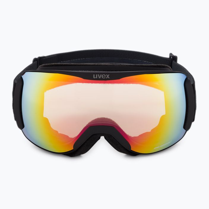 Gogle narciarskie UVEX Downhill 2100 V black mat/mirror rainbow variomatic/clear 2