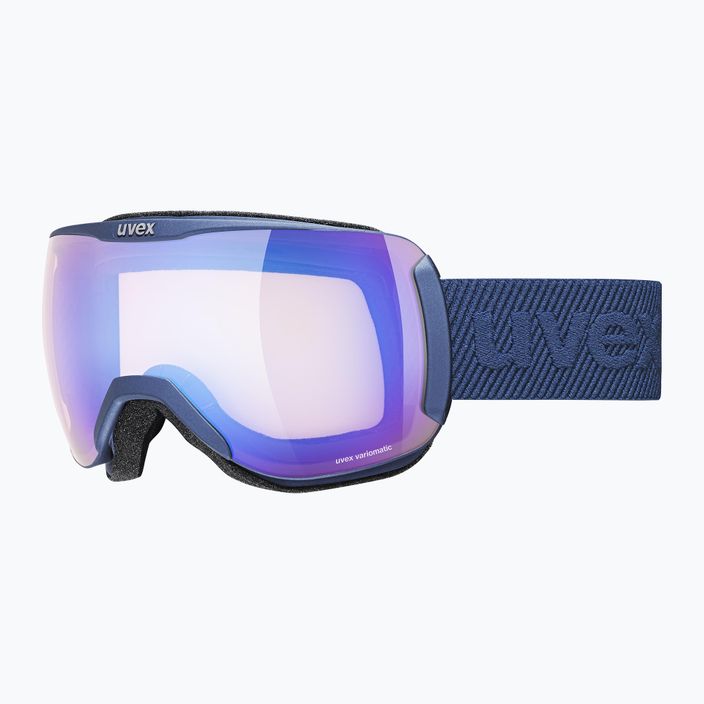 Gogle narciarskie UVEX Downhill 2100 V navy mat/mirror blue variomatic/clear 7
