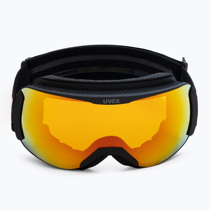 Gogle narciarskie UVEX Downhill 2100 CV black mat/mirror orange colorvision yellow 2