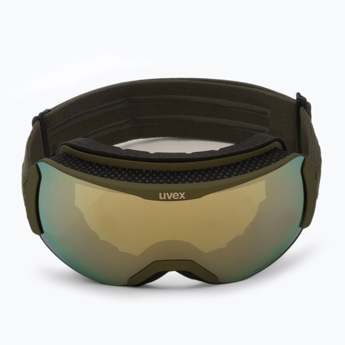 Gogle narciarskie UVEX Downhill 2100 CV croco mat/mirror gold colorvision green 2