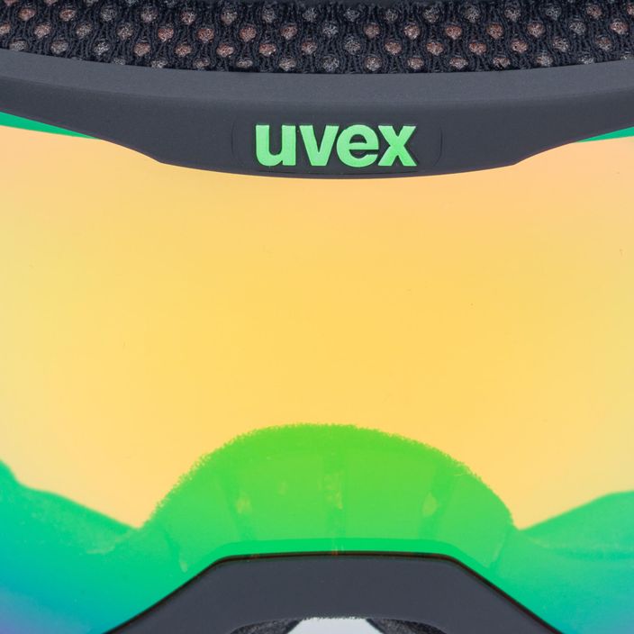 Gogle narciarskie UVEX Downhill 2100 CV black mat/mirror green colorvision orange 5