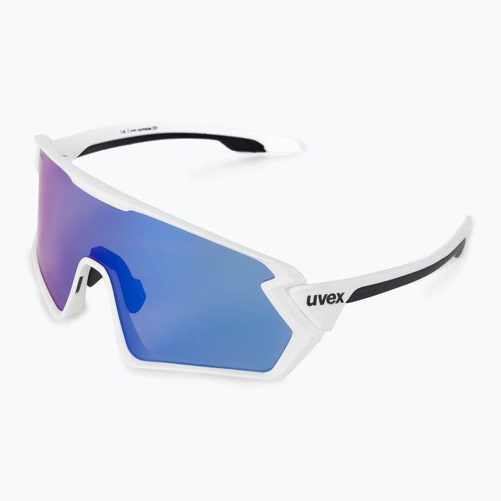 Okulary przeciwsłoneczne UVEX Sportstyle 231 white mat/mirror blue 5
