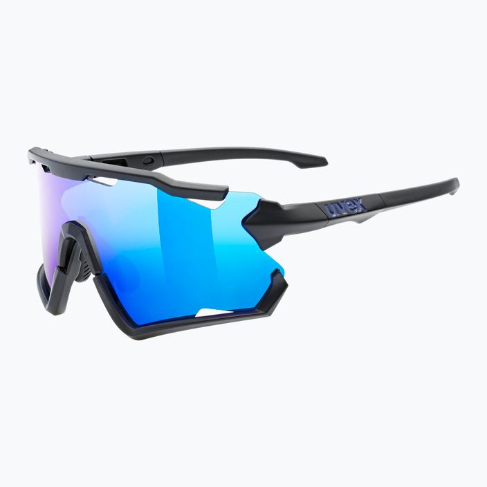 Okulary przeciwsłoneczne UVEX Sportstyle 228 black mat/mirror blue 5