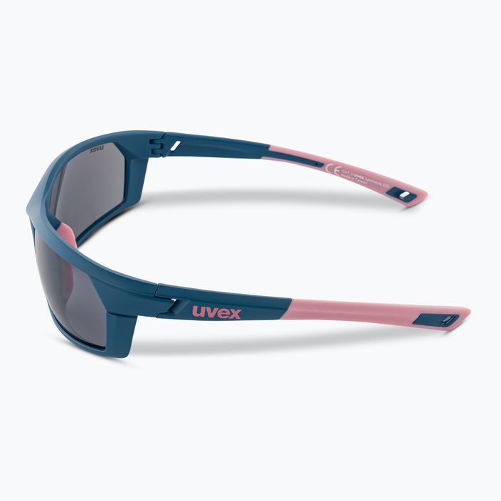 Okulary przeciwsłoneczne UVEX Sportstyle 225 blue mat rose/silver 4