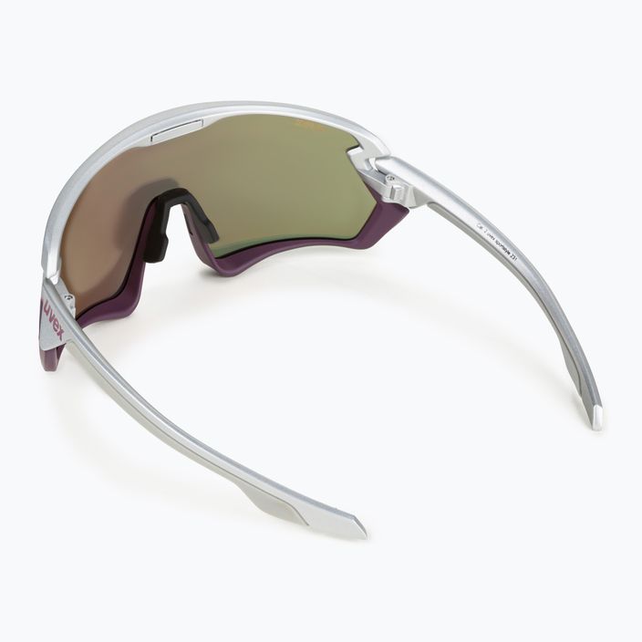 Okulary przeciwsłoneczne UVEX Sportstyle 231 silver plum mat/mirror red 2