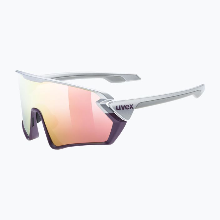 Okulary przeciwsłoneczne UVEX Sportstyle 231 silver plum mat/mirror red 6