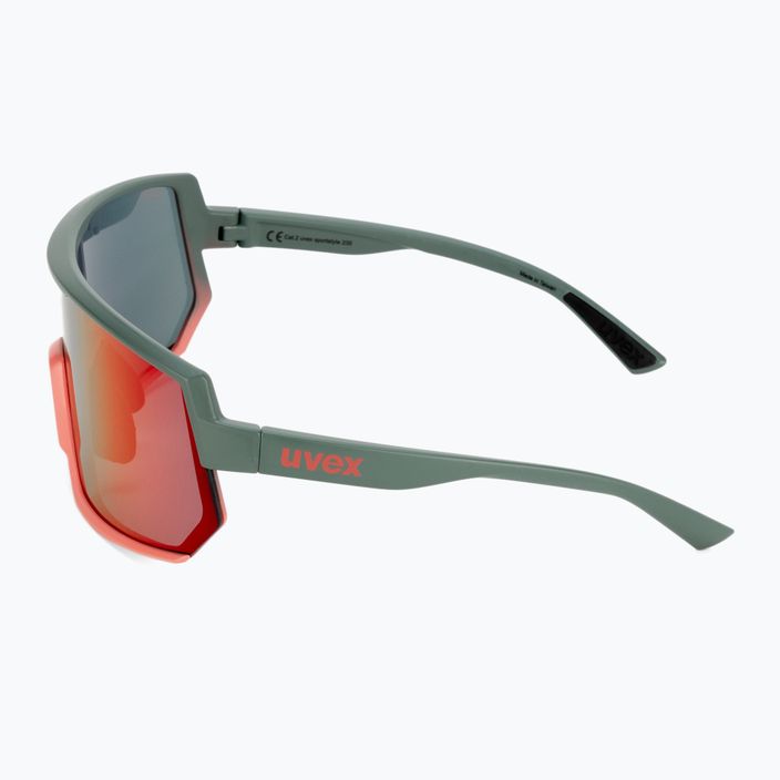 Okulary przeciwsłoneczne UVEX Sportstyle 235 moss grapefruit mat/mirror red 4