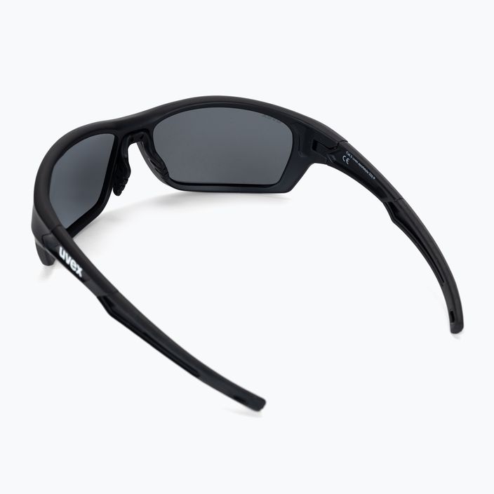 Okulary przeciwsłoneczne UVEX Sportstyle 232 P black mat/polavision mirror silver 2