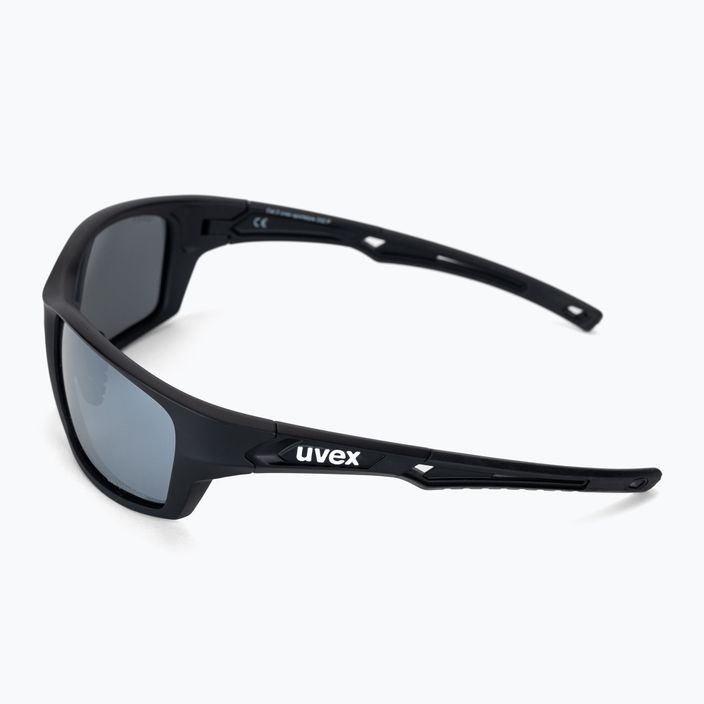 Okulary przeciwsłoneczne UVEX Sportstyle 232 P black mat/polavision mirror silver 4