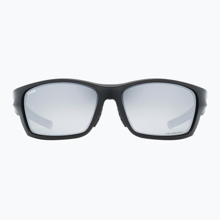 Okulary przeciwsłoneczne UVEX Sportstyle 232 P black mat/polavision mirror silver 7