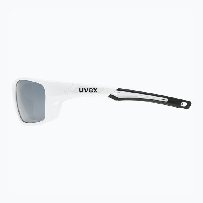 Okulary przeciwsłoneczne UVEX Sportstyle 232 P white mat/polavision mirror silver 6