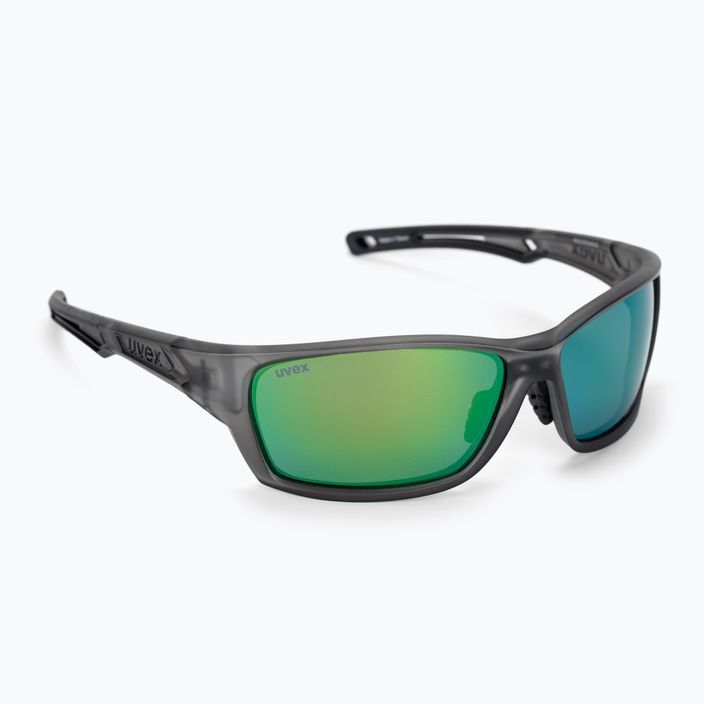 Okulary przeciwsłoneczne UVEX Sportstyle 232 P smoke mat/polavision mirror green