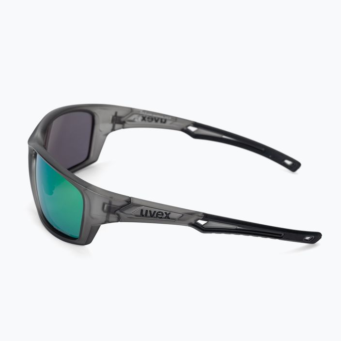 Okulary przeciwsłoneczne UVEX Sportstyle 232 P smoke mat/polavision mirror green 4
