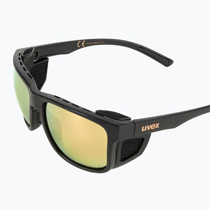Okulary przeciwsłoneczne UVEX Sportstyle 312 black mat gold/mirror gold 5