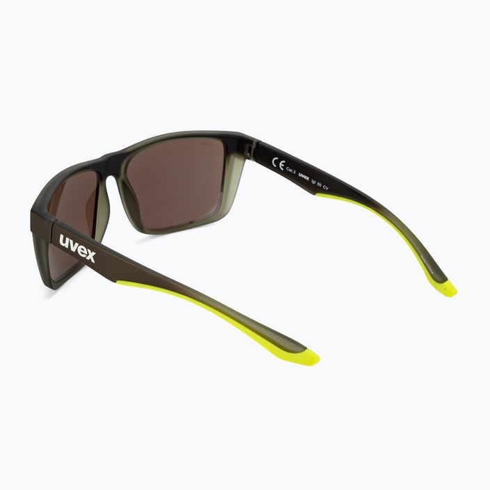 Okulary przeciwsłoneczne UVEX Lgl 50 CV olive mat/mirror green 2