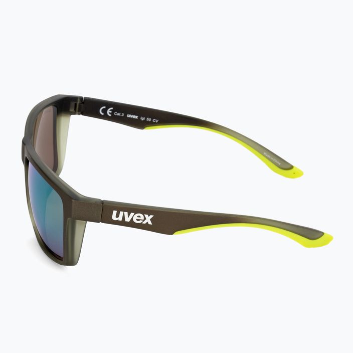 Okulary przeciwsłoneczne UVEX Lgl 50 CV olive mat/mirror green 4