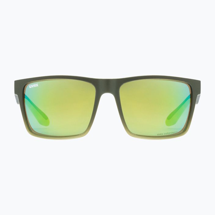 Okulary przeciwsłoneczne UVEX Lgl 50 CV olive mat/mirror green 6