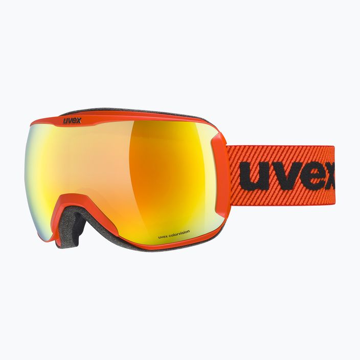 Gogle narciarskie UVEX Downhill 2100 CV fierce red mat/mirror orange colorvision green 7