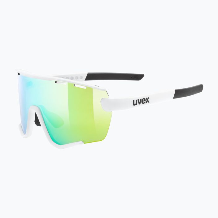 Okulary przeciwsłoneczne UVEX Sportstyle 236 Set white matt/mirror green/clear