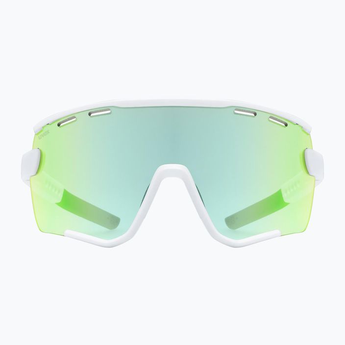 Okulary przeciwsłoneczne UVEX Sportstyle 236 Set white matt/mirror green/clear 2