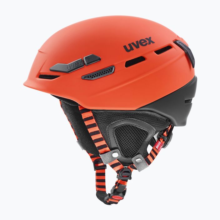 Kask narciarski UVEX P.8000 Tour fierce red/black mat 10