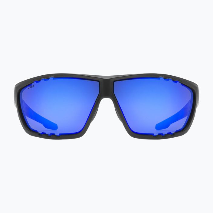 Okulary przeciwsłoneczne UVEX Sportstyle 706 black matt/mirror blue 2