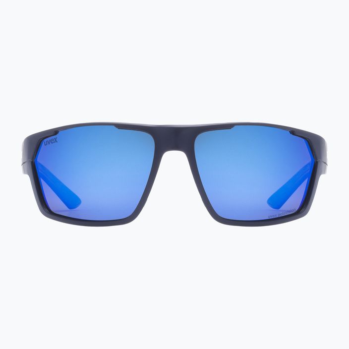 Okulary przeciwsłoneczne UVEX Sportstyle 233 P deep space mat/mirror blue 2