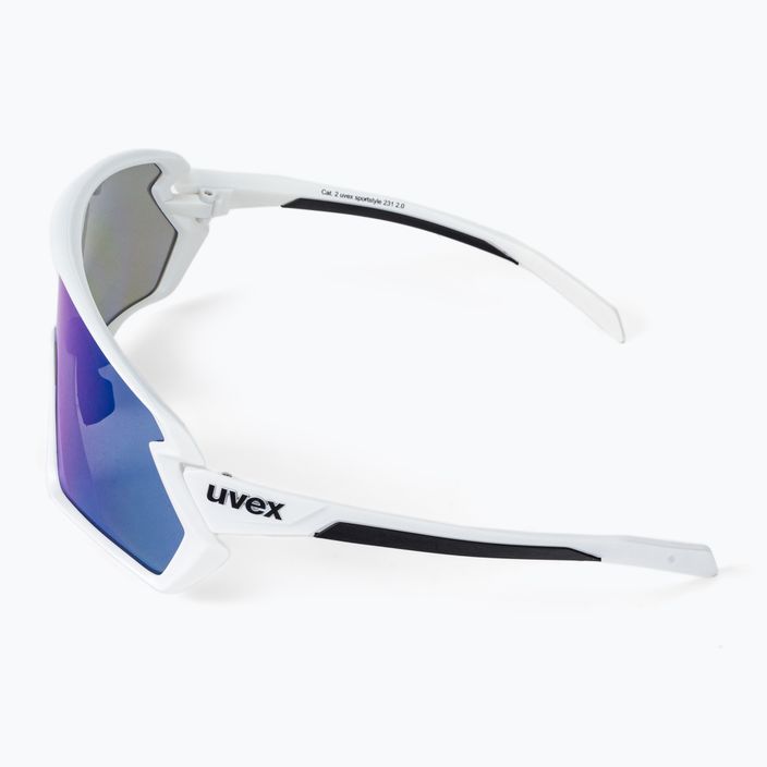 Okulary przeciwsłoneczne UVEX Sportstyle 231 2.0 white mat/mirror blue 4